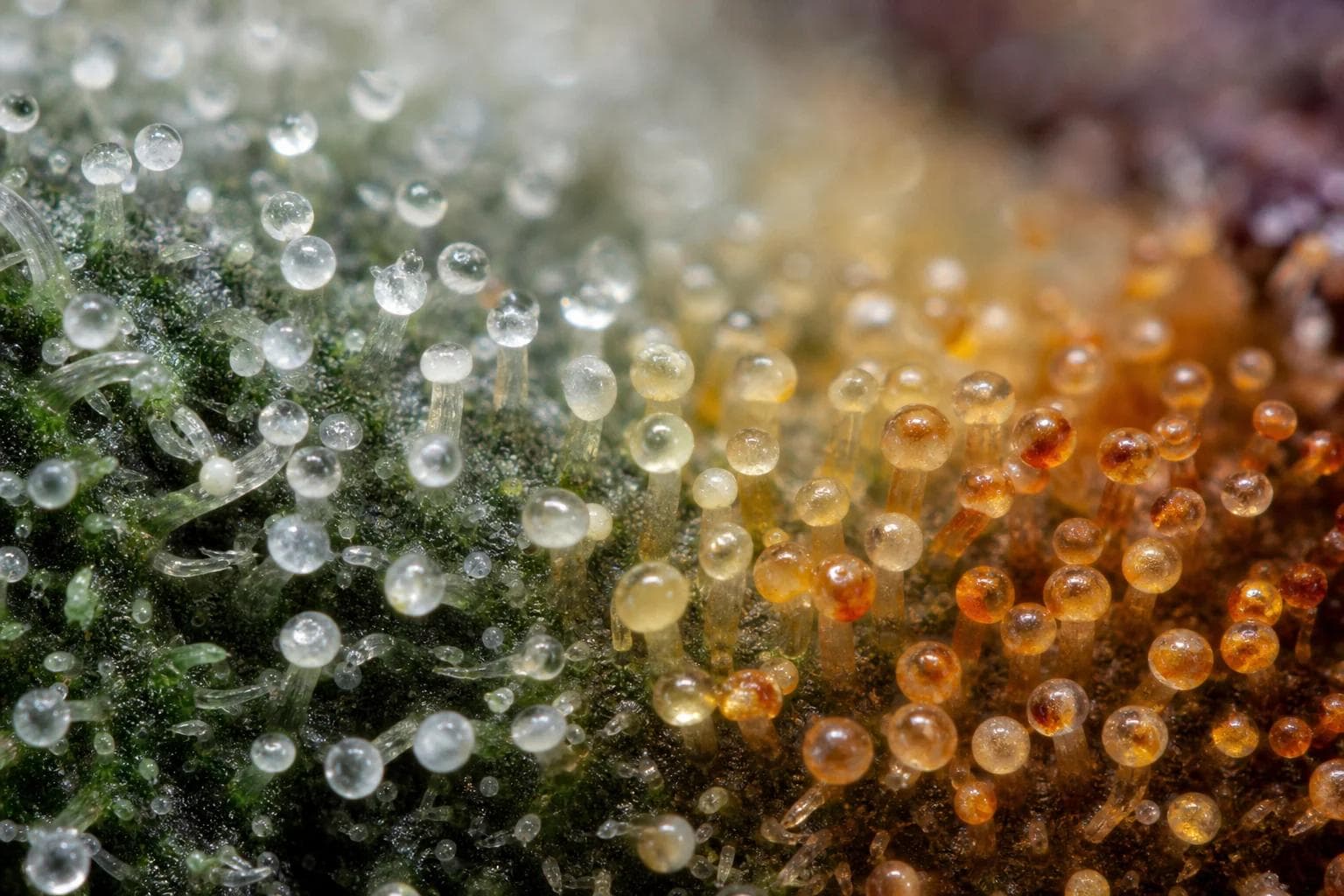 Trichomes du cannabis : clairs, laiteux, ambrés expliqués