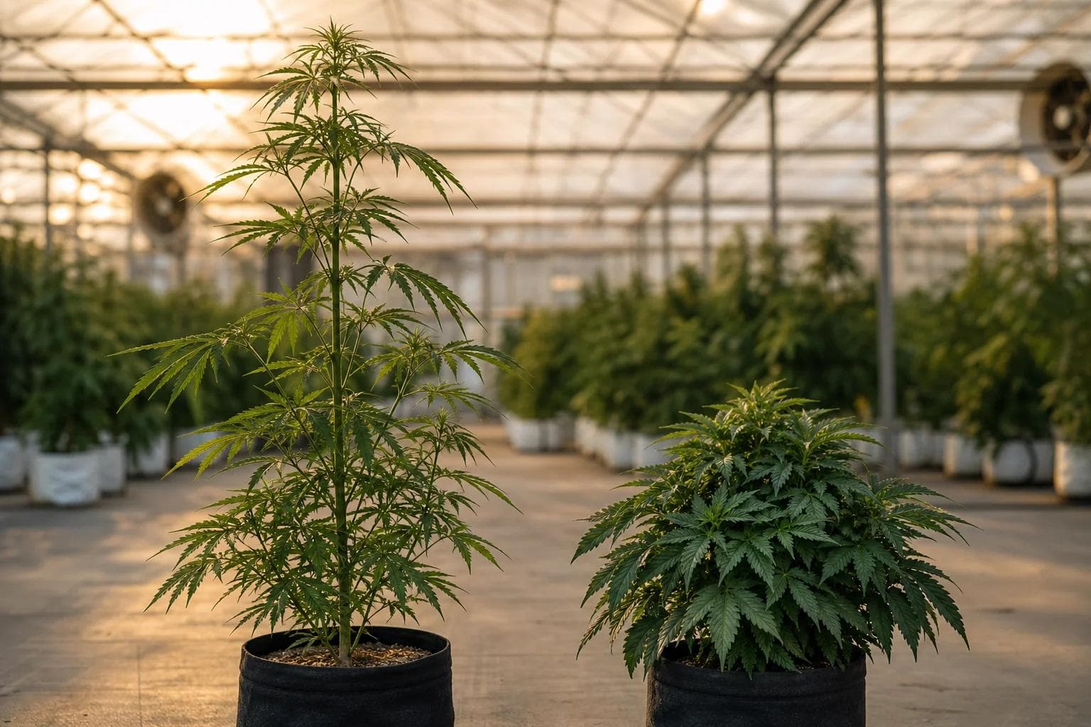 Plantes Sativa vs Indica : différences botaniques pour cultivateurs canadiens
