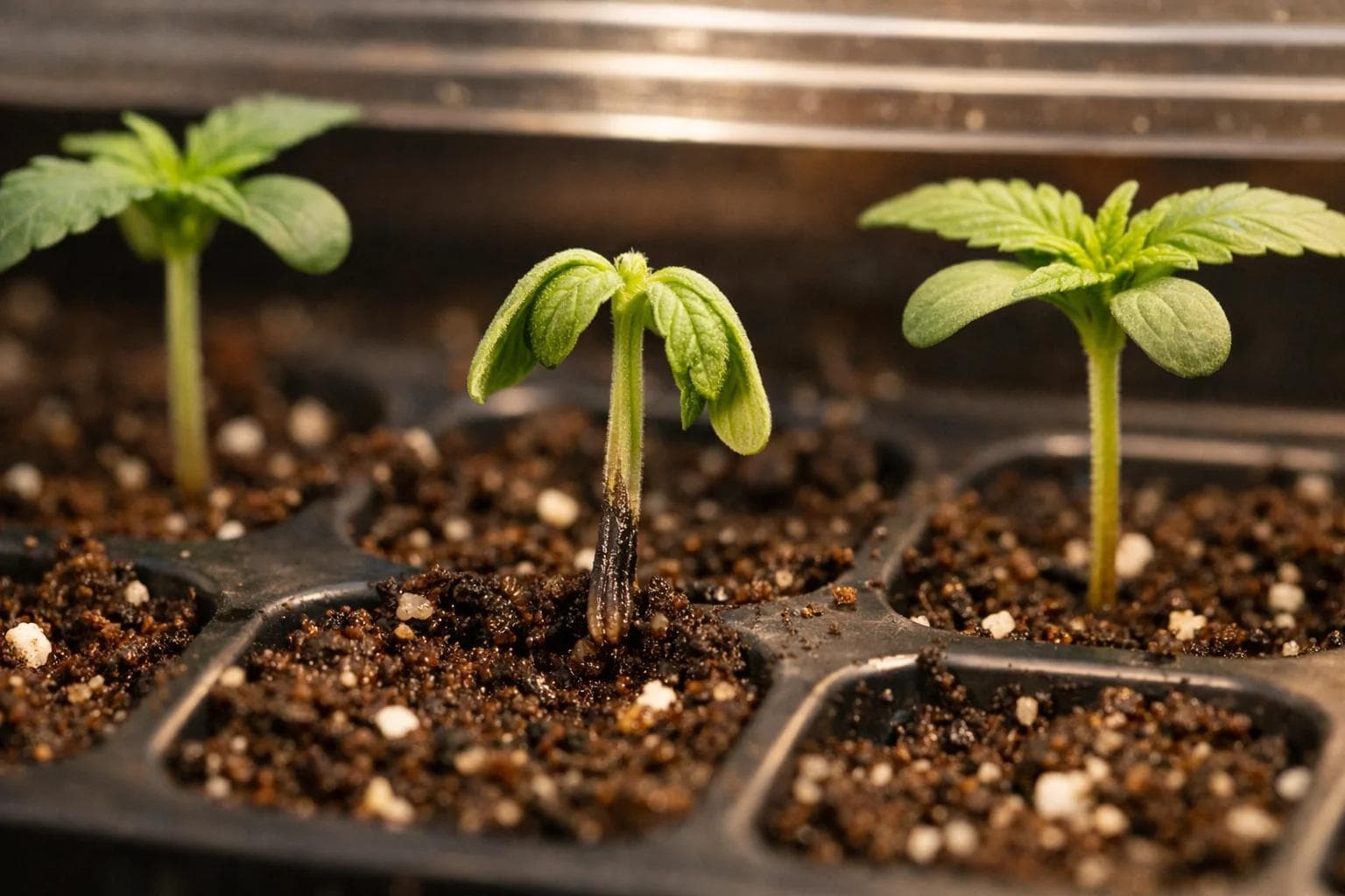 Damping Off in Cannabis Seedlings — Causes, Prevention & Treatment