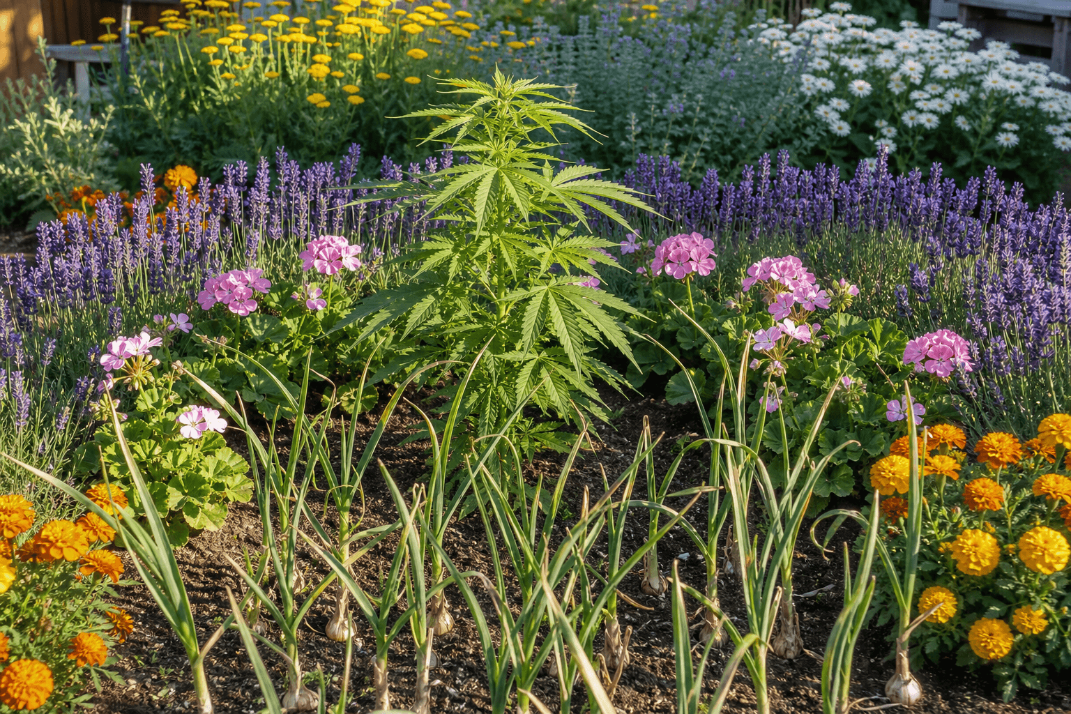 7 Plantes Compagnes pour Éloigner le Scarabée Japonais de vos Plants de Cannabis