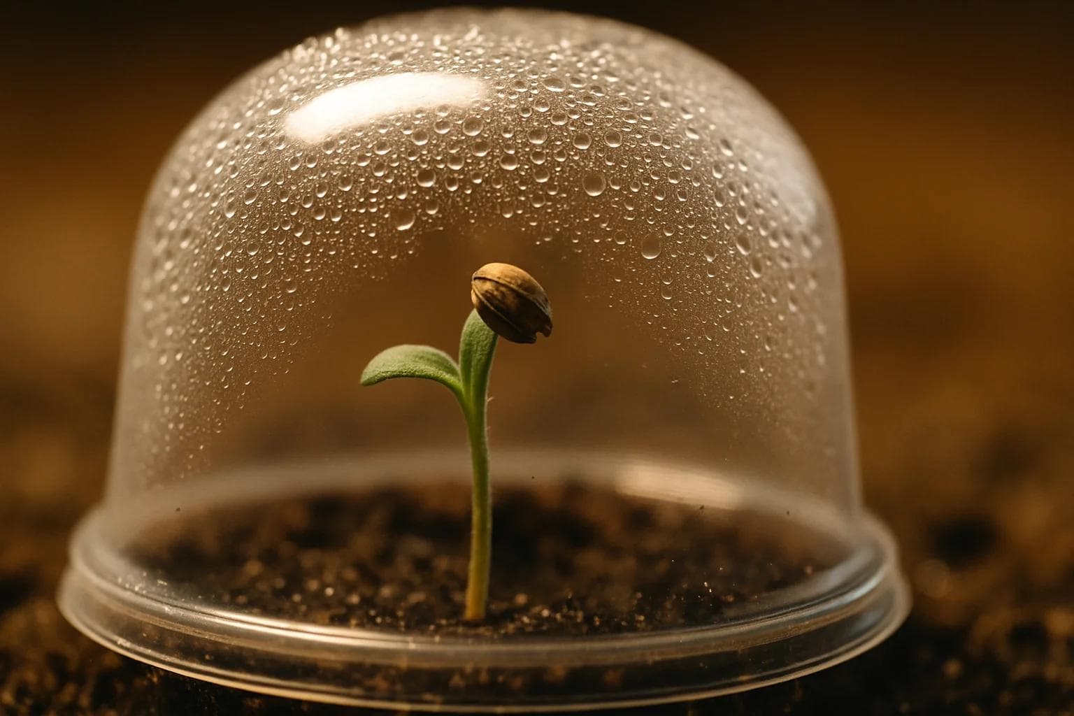 Utiliser un dome d'humidite pour semis de cannabis